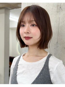 ガーデン 渋谷(GARDEN) ボブ レイヤーボブ フェイスレイヤー 顔周り 小顔 ベージュ