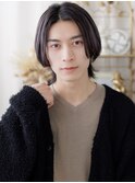 ナチュラルセンターパート小顔ハッシュカットa浦和20代30代40代