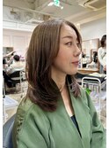 柔らかい縮毛矯正×レイヤースタイル
