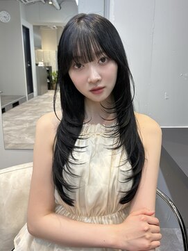 ドットニュー 横浜店(dot.nyu) 【艶カラー×レイヤーカット】韓国/韓国ヘア/横浜/横浜駅/学割