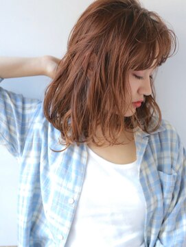 オーサム(AWESOME) ミルクティーブラウン×無造作ウェーブ！！