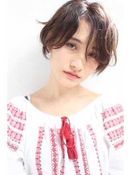 ワク(WAKU) 【WAKU】大人ヌーディーショート大人かわいいショコラアッシュ