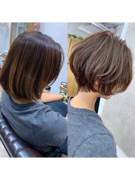 アヴァロン(AVALON) この夏おすすめ☆ひし形ショート×シャンパライトカラー