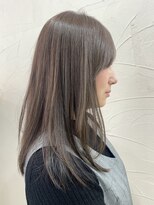 クリーム(CREAM)&nbsp;ミディアムヘア♪グレージュカラー
