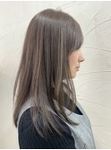 ミディアムヘア♪グレージュカラー