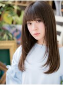 小顔マジック厚めバング黒髪ストレートc3戸田公園20代30代40代!