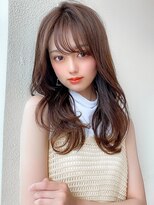 アフロート ディル(AFLOAT D'L)&nbsp;AFLOAT/矢田菜津紀/表参道/レイヤーくびれセミディ/ブラウン