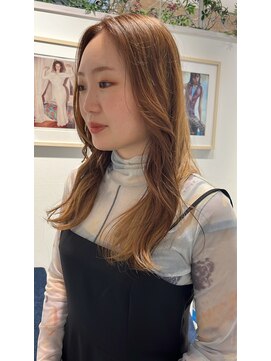 ロンドルーチェ 心斎橋(Lond luce) ダークアッシュ/ミディアムレイヤーカット［髪質改善/縮毛矯正］