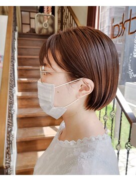 ヘアモード カクテル リップラインミニボブ×オン眉 【ニシヤマ ミホ】