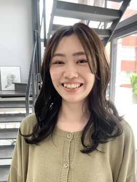 ヘアー アイス 御器所本店(HAIR ICI) 大人可愛い艶カラーカーキベージュブラウン