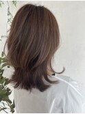 シルキーベージュ ミディアムヘア