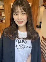 ガーランド (Garland)&nbsp;大人ミディアム/ミディアムレイヤー/ピンクベージュ/卵型