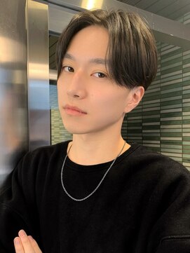 トルネード(TORNADO) カルマパーマ センターパート コンマバング メンズカット 4S119