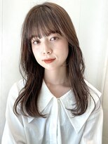 ガーデン ムサシコスギ(GARDEN MUSASHIKOSUGI)&nbsp;ゆるふわエアリーロング フルバング ピンクブラウン