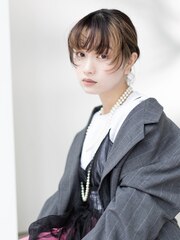 インナーカラー/簡単ヘアアレンジ