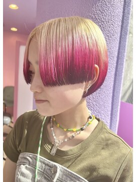 エマ(emma) <グラデーションカラー ピンク×レッド>