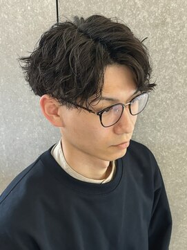 ニアウ 太田店(Niau) メンズパーマツイストスパイラルパーマ波巻きスパイラルパーマは