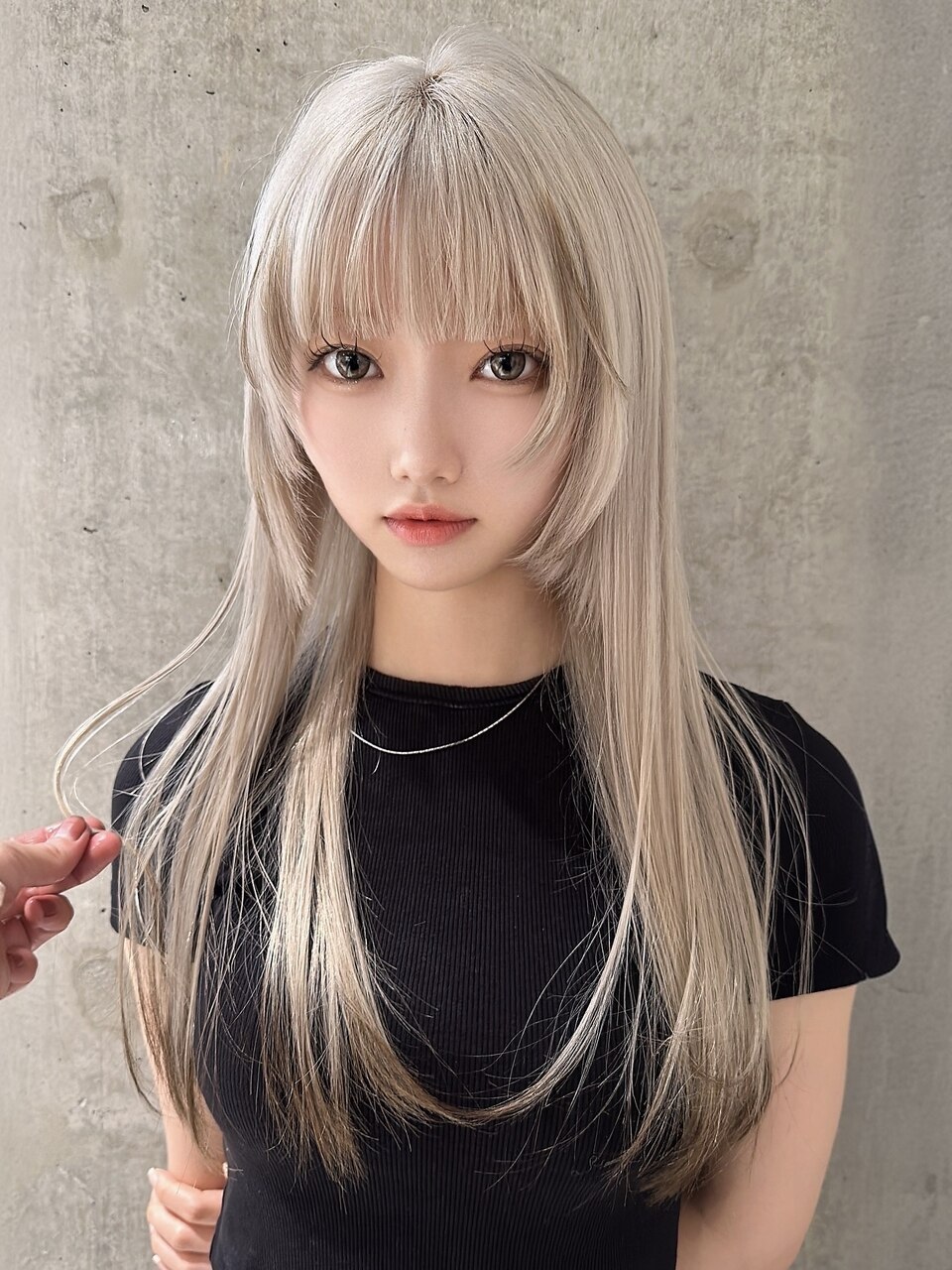 ホワイトベージュ：L213737179｜モニカ(MONIQA)のヘアスタイル