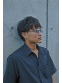 波巻きツイストスパイラルパーマツーブロック刈り上げ