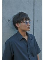 ラブハーツアンドビー マツヤマ(luve heart's And Be matsuyama) 波巻きツイストスパイラルパーマツーブロック刈り上げ