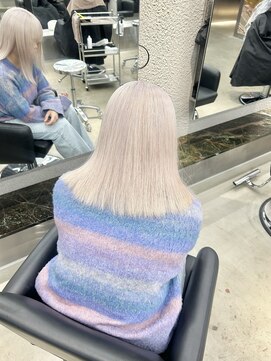 ペレ 栄店(PELE) 前髪/アンブレラカラー/こなれミディ/イメチェン/ウェーブパーマ