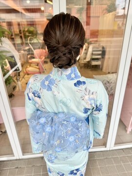 ミーネピンク 行徳店(Miene Pink) ヘアアレンジ＊まとめ髪＊浴衣着付☆_Pink行徳駅 妙典駅 浦安駅