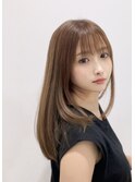 ナチュラルセミディ似合わせカットロングメルティカラー20代30代