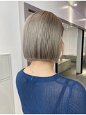 ボブ白髪染め白髪ぼかしブリーチなしダブルカラー下北沢