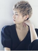 モードショート◎個性ハイトーン◎ホワイトブロンド20代～50代