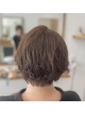 【ショート】【ショートボブ】エアリーパーマボブ
