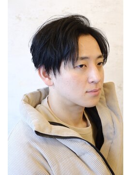 アモ(Amo) 【新富町】メンズ前下がりショートビジネススタイル
