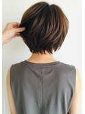 湿気でも広がらない◎艶感重視ショートボブ