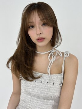 ユーフォリア 渋谷グランデ(Euphoria SHIBUYA GRANDE) ベージュ 透明感 レイヤーカット 髪質改善 シースルーバンク