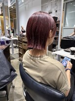 シールドヘアー 沖縄 新都心(C'LD Hair)&nbsp;那覇美容室/おもろまち美容室/ピンク/ヘイリーボブ/ぱつっとボブ