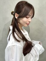 ナナローネス 渋谷(nana loness) 顔まわりカット くすみベージュ ベージュカラー グレージュ