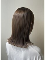 セルカ 高田馬場(CERCA)&nbsp;ミディアムボブ切りっぱなし×透明感グレージュ