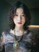 シオン(shion) 韓国ヘアミディアム顔周りレイヤー小顔_F21285
