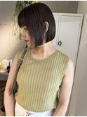 切りっぱなしボブ/ショート　【20代/30代/40代/宝塚】