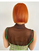 ソア 並木坂(Soa)&nbsp;オレンジ/韓国スタイル/タッセルボブ/並木坂/透明感カラー