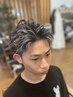 【メンズ大人メッシュで白髪ぼかし】カット+白髪ぼかハイライト+tr2ステップ
