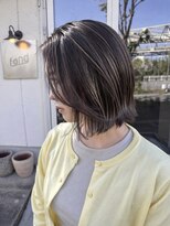 ファンド 千葉(fand)&nbsp;ハイライトグレージュ/くびれボブ/ショートボブ