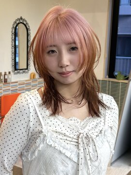 クペウ(cope'u) 【pink×brown】ハッシュアポロカラー!