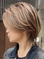 ノード(NODE) メンズカラーセンターパートメンズバレイヤージュ名古屋栄駅