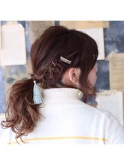 [ＢｌｕｍｅＣＯＳＴＡ]ねじねじ★ふわっとセルフヘアアレンジ