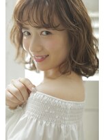 モードケイズ 西宮(MODE K's)&nbsp;大人かわいい/小顔/斜めバング/アシンメトリー/伸ばしかけ