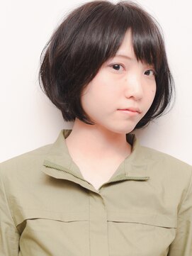 スノッブリコ(snob rico) [snob rico.]ダークグレーブルージュ×ナチュラル前下がりボブ