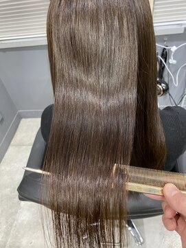 ジーナ 西荻窪(Zina) 小顔セミウェットウェーブピンクベージュハイライトカラー