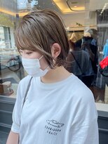 ヘアーアイスカルテット(HAIR ICI QUARTET) ショート × ボブ × ベージュ