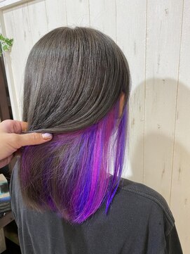 ワンクリエーション(ONEcreation) #インナーカラー#ピンク#ムラサキ