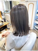 脱白髪染めハイライト白髪ぼかしリタッチハイトーンダブルカラー